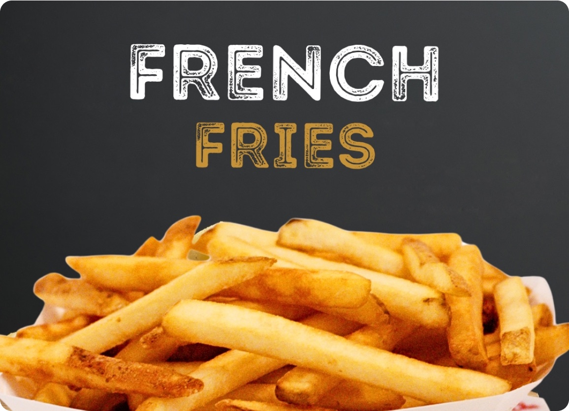 Fresh cut french fries