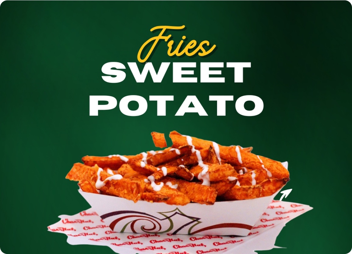 Sweet potato fries with marshmallow dipping sauce